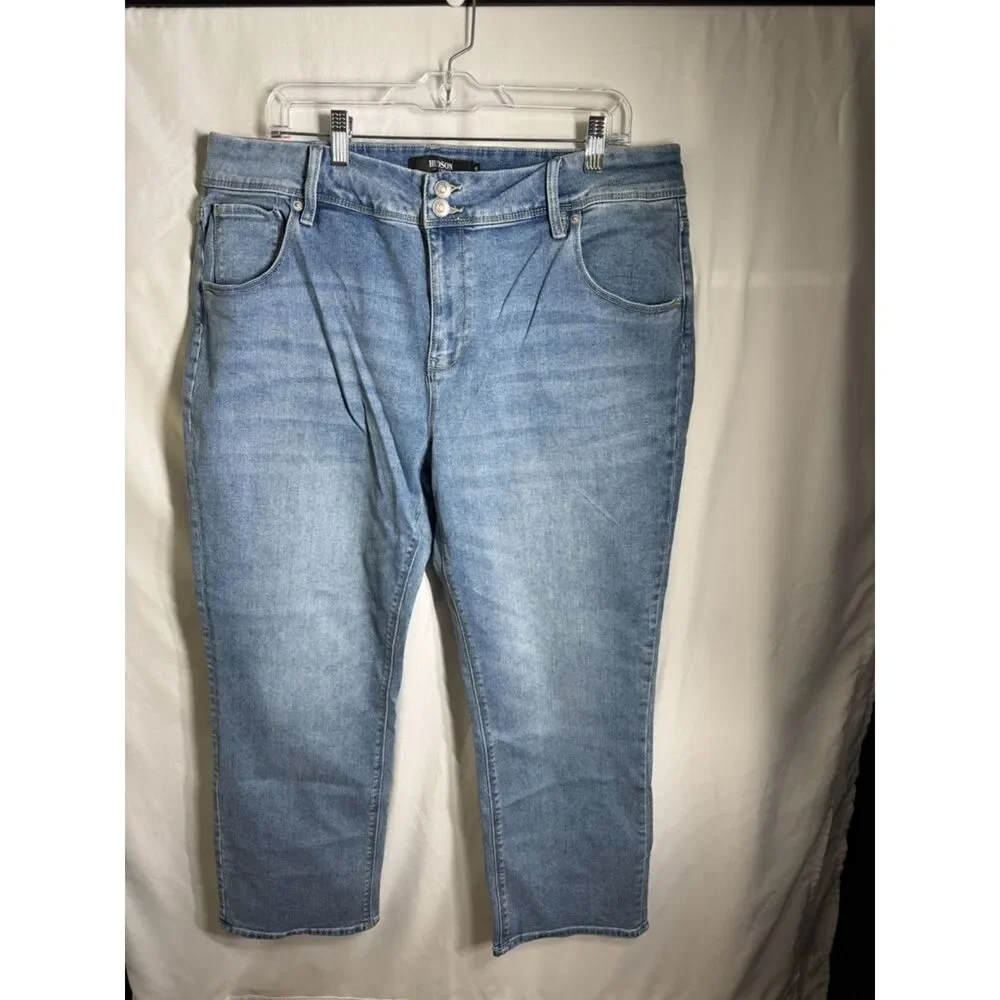 Hudson Los Angeles Women’s Mid-Rise Slim Straight Jeans Size 16